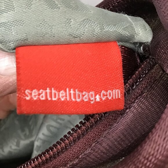 Harvey's Burgundy Seatbelt Woven Shoulder Bag - Picture 10 of 10